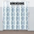 thumbnail image 5 of Dark Blue Geometric Shower Curtain, Waterproof Design and Polyester, Quick-Drying, Weighted Hem, Modern Shower Curtains Set for Bathroom W 72 x H 72, Machine Washable with 12 Hooks, 5 of 7