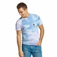 thumbnail image 4 of Dalix Astronaut Spaceman Embroidered Tie Dye Short Sleeve T-Shirt 3XL Cotton Candy, 4 of 5