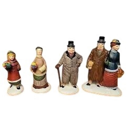 Department 56 The Heritage Village Collection: "Chelsea Lane Shoppers" Set of 4 (5816-5)