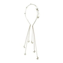 Unique Bargains Butterfly Headband Gold Tone Tassel Butterfly Headpiece Head Chain Fairy Headpiece Hair Hoop