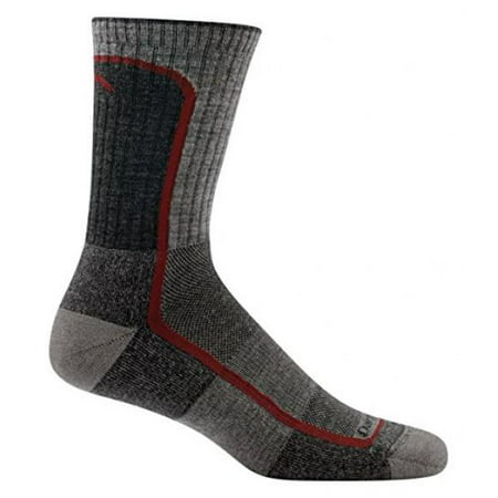 Darn Tough Light Hiker Micro Crew Light Cushion Socks - Men's Smoke/Cranberry (Best Tough Mudder Socks)
