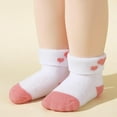 thumbnail image 5 of 6 Pack Newborn Baby Socks Thick Turn Cuff Fun Essential Terry Cotton Rich Infant Socks for 0-12 Unisex Girls Boys, 5 of 7