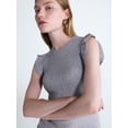 thumbnail image 5 of Scoop Women’s Sleeveless Ruffle Tank Top, Sizes XS-XXL, 5 of 6