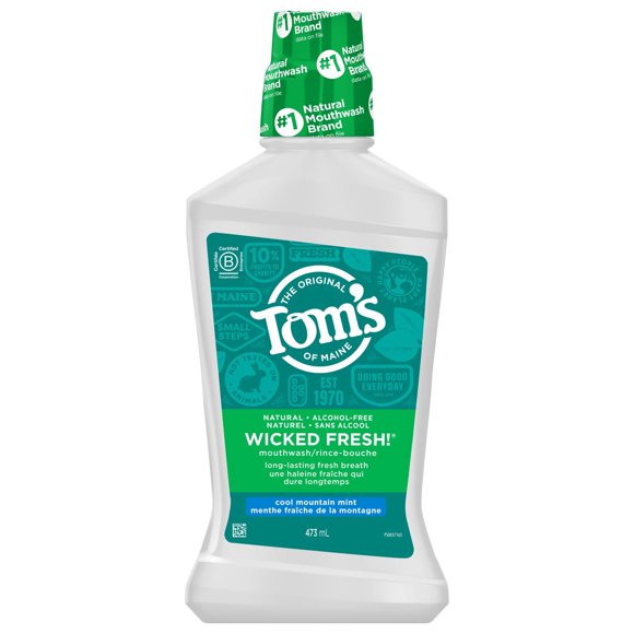Tom's of Maine Fraîcheur Extrême Menthe Fraîche de la Montagne Rince-Bouche Naturel Sans Fluorure