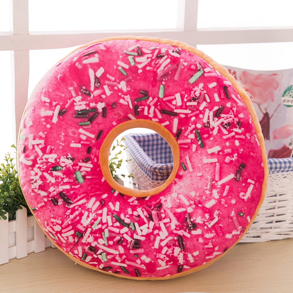 Donut Pillow Pillows Cushion Doughnut Throw Travel Food Obese Car Adult  Male Kids After Birth Lbs Plush Sleeping Men