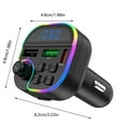 thumbnail image 3 of Danhjin Cars Charge Bluetooth 5.0 Fm Transmitter Handsfree Car Radio Modulator Mp3 Player With 20W Usb Super Charge Adapter for Car, 3 of 9