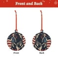 thumbnail image 2 of Cauagu Patriotic Bulldog Art Pattern Acrylic Christmas Pendant,1-Pack Christmas Ornaments Xmas Tree Decor Christmas Décor with Ribbon Cute Tree Hanging for Party Favors-Round Shape, 2 of 7