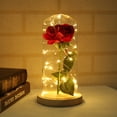 thumbnail image 4 of Lámpara de Cristal Flores Artificales Iluminación de Noche Decoración para Valentín BLESIY Lámpara de escritorio de la decoración casera, 4 of 8