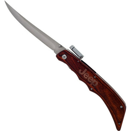 Jeep 7-1/2" Folding Filet Knife with LED
