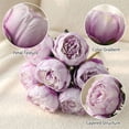 thumbnail image 3 of Artificial 7 Heads Peony Silk Flower Bouquet, Faux Peony Stems for Wedding Floral Arrangement, Home Office Tabletop Decoration, DIY Flower Wall Bridal Hand Bouquet, 3 of 7