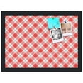 thumbnail image 2 of PinPix 18x13 Custom Cork Bulletin Board Argyle Red Poster Board Has a Fabric Style Canvas Finish, Framed in Argyle Red, by ArtToFrames (PinPix-646), 2 of 6