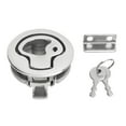 thumbnail image 2 of Deck Hatch Lock,2in Boat Door Hatch Cabinet Lock Flush Pull Slam Latch Finest Materials, 2 of 14