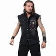 thumbnail image 3 of DOTD BIKERS - Sleeveless Stone Washed Worker Black, 3 of 3