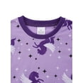 thumbnail image 4 of WIBACKER 2 Piece Pajamas Set Cotton Toddler Girls Snug Fit Pjs Kids Long Sleeve Top & Pants Nightwear Sets, Unicorn, 4-5 Years, 4 of 10