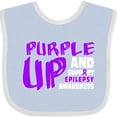 thumbnail image 3 of Inktastic Purple Up Epilepsy Boys or Girls Baby Bib, 3 of 4