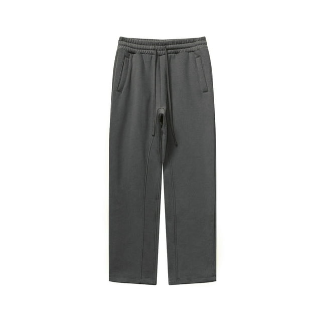 RKSTN Mens Pants Solid Color Casual Straight Leg Pants Full Length Pants Soft Comfortable Workout Pants