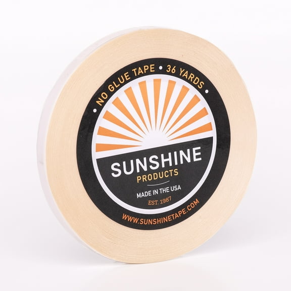 Sunshine Tape | No Glue Wig Adhesive Tape Roll | 1/2" x 36 YDS | Double Sided, Medical Grade
