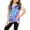 Blue, variant on AURIGATE Girls Color Block Crewneck Tshirts Short Sleeve Tie Dye Pullover Tees Casual Loose Shirts Tops