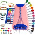 thumbnail image 1 of TRAHOO-Arts and Crafts for kids ages 8-12,Friendship Bracelet Making Kit for Girl,Kids Jewelry Making Kit with 28 Pre-Cut Threads,Kids Travel Activity Set Christmas Gifts Ages 6 7 8 9 10 11 12 Year O, 1 of 4