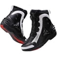 thumbnail image 1 of Motorcycle Sneakers for Men & Women, Ankle Support Biker Boots, Safety Trainers Riding Shoes with Rotary Buckle, Professional Moto Footwear, 1 of 5