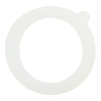 1Pc Replacement Silicone Jar Gaskets, Replacement Silicone Jar Gaskets Airtight Rubber Seals for Canning Jars, Airtight Rubber Seals Rings, Outer Dia 3.7-Inch & Inner Dia 2.6-Inch(White,3.7x3.7")