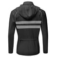 thumbnail image 3 of Men Windproof Hooded Cycling Jacket Breathable High Visibility Reflective Bike Bicycle Riding Sports Coat Jacket, 3 of 7