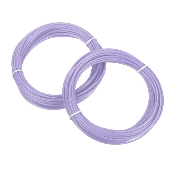 Uxcell 2 Pcs 3D Pen Filament, 1.75mm Dia 33ft Length PLA 3D Printing Pen Filament Refills for 1.75mm 3D Printing Pen, Light Purple
