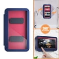 thumbnail image 2 of Sidaley Soporte para teléfono de ducha Estuche impermeable montado en la pared Rotación ajustable Cocina Sala de estar Punch Free Traceless Teléfono y Comunicación, 2 of 6