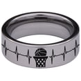 thumbnail image 4 of Basketball Tungsten Carbide Ring, 4 of 9