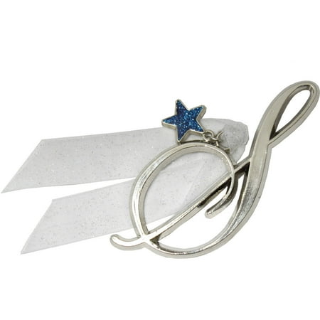 Gloria Duchin Initial Ornament with Star Charm