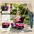 thumbnail image 2 of iYofe 3-in-1 Push Car for Toddlers Ages 1-3, Licensed RAM 1500 Ride On Push Car w/Handle, Safety Rail, Storage, Lights & Horn, 2 of 8