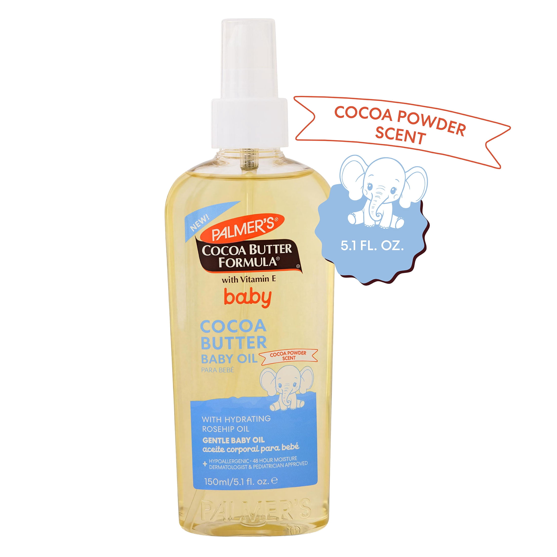 (2 pack) Palmer's Baby Cocoa Butter Nourishing Oil with Vitamin E, 5.1 fl oz