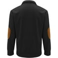 thumbnail image 3 of Mens Corduroy Shirt Lapel Collar Button Up Pullover Mock Neck Long Sleeve Sweaters Polo Sweatshirts with Elbow Patches, 3 of 8