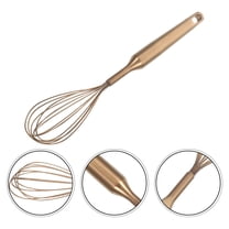 Milisten Rose Handheld Whisk 304 Stainless Steel Kitchen Mixer Tool for Baking Cooking and Food Preparation