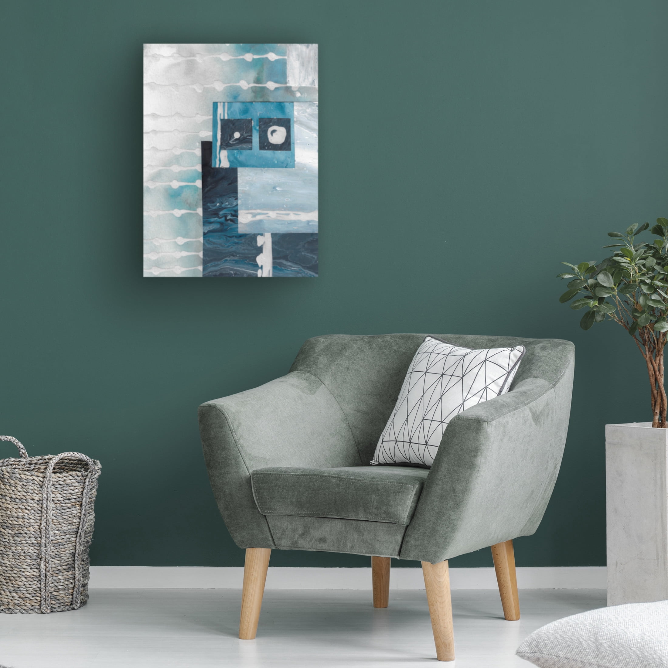 Canvas Wall Art - Maliq 'Make You Sea' Wall Art for Living Room, Bedroom, or Office Décor by Trademark Fine Art - 18 x 24 Inches