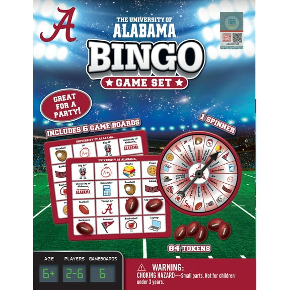 MasterPieces Officially Licensed NCAA - Alabama Crimson Tide Bingo Game