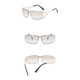 thumbnail image 4 of VLOOCKLW Metal Frame Glasses Unisex Classic Round Sunglasses for Men Women, Fashion UV Protection Eyewear for Daily Wear, Driving & Outdoor Activities, Lightweight, 4 of 6