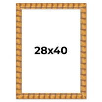 28x40 Frame Beige Real Wood Picture Frame Width 3 inches | Interior Frame Depth 0.5 inches |