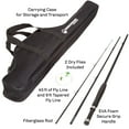 Wakeman Fly Fishing Rod and Reel Combo Including Carrying Case, Flies