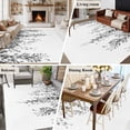 thumbnail image 5 of 5'x7' Area Rugs for Living Room Bedroom, Grey Eucalyptus Washable Rug Carpet Runner Indoor Outdoor, Weeping Botanical Leaf Watercolor Non Slip Floor Mats Area Rug for Kitchen, Nursery, 5 of 8