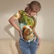 thumbnail image 3 of Balery Lazy Home Style Guinea Pig Body de cuello redondo de manga corta para mujer Tops de manga corta Tops básicos-XX-Large, 3 of 7