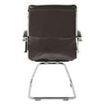 thumbnail image 5 of Office Star Guest Faux Leather Chair in Espresso with Chrome Base, 5 of 6