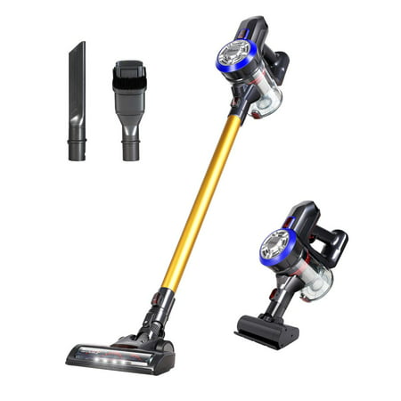 Dibea D18 Cordless Vacuum, 2 in 1 Stick and Handheld Vacuum with 9000pa High Powerful Suction 2200 mAh Rechorgeable Power, 4 Stages Filtration for Carpet Hard Wood Floor Car Pet (Shark Evoline 3 Best Price)