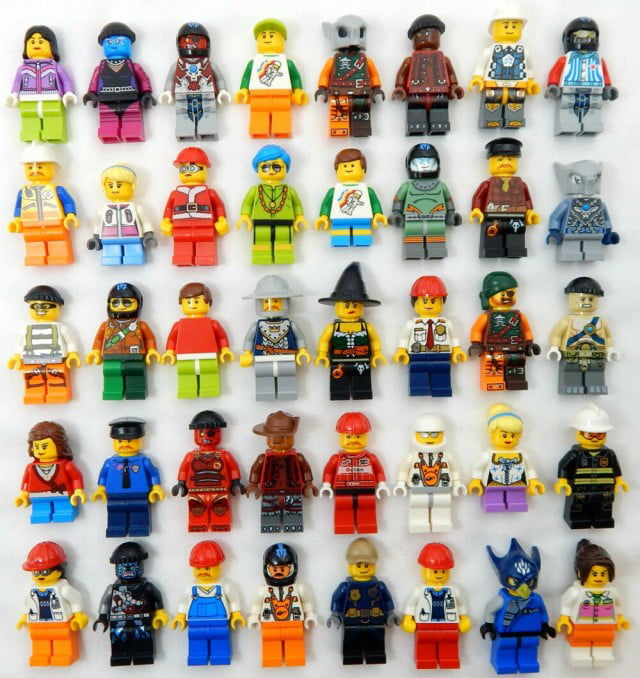 New assorted Minifigures lot of 20 town city people set Teaching Building Blocks 