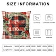 thumbnail image 5 of Qinduosi Piece Christmas Pillow Cover Buffalo Plaid Check Pillow Covers Farmhouse Pillowcase for Sofa Xmas Winter Home Decor (Red and Black) White, 5 of 5