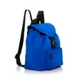 thumbnail image 3 of AQUA Women's Blue Nylon Top Flap With Buckle Closure Adjustable Strap Backpack, 3 of 3