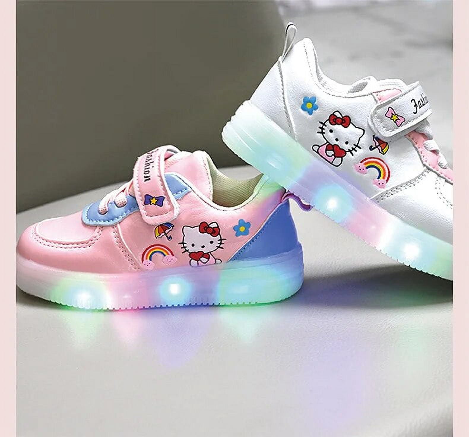 Cocomelon Toddler Girl Light Up Athletic Sneakers, Sizes 4-10