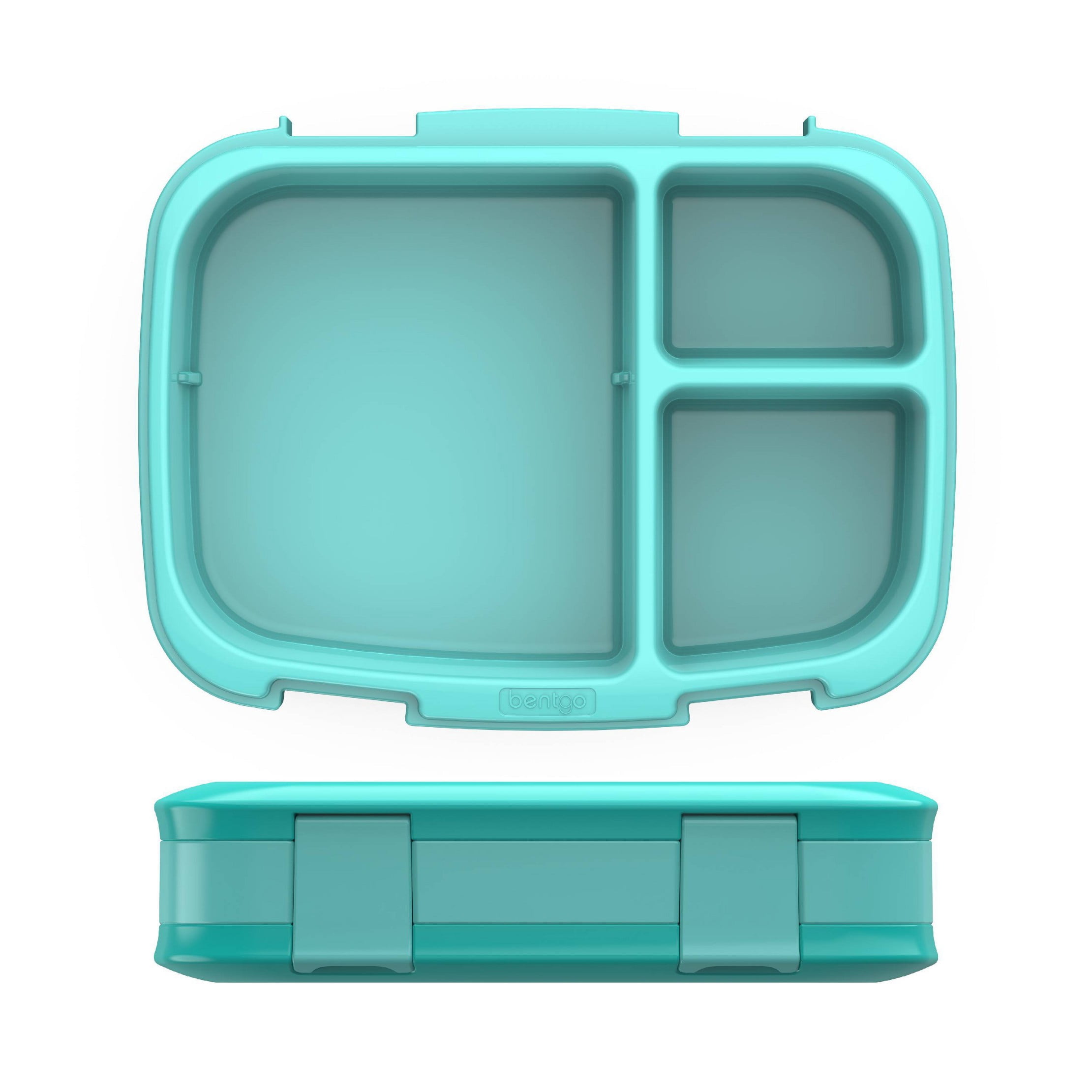 Fresh Leakproof Versatile 4 Compartment Bento-Style Lunch Box with Removable Divider - Aqua