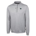 thumbnail image 2 of Men's Cutter & Buck  Gray Gwinnett Stripers Stealth Heathered Quarter-Zip Top, 2 of 3