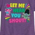 thumbnail image 3 of Trolls - Let Me Hear You Shout Poppy and Branch - Toddler & Youth Girls Short Sleeve Graphic T-Shirt, 3 of 5